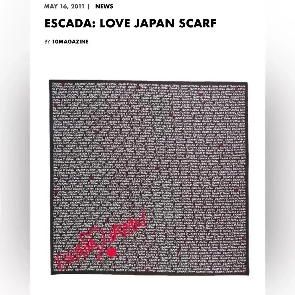 💎Escada Limited Edition Satin Scarf  86cm x 86cm - Picture 3 of 15